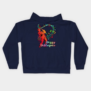 A Man With Saxophone-Dizzy Gillespie Kids Hoodie